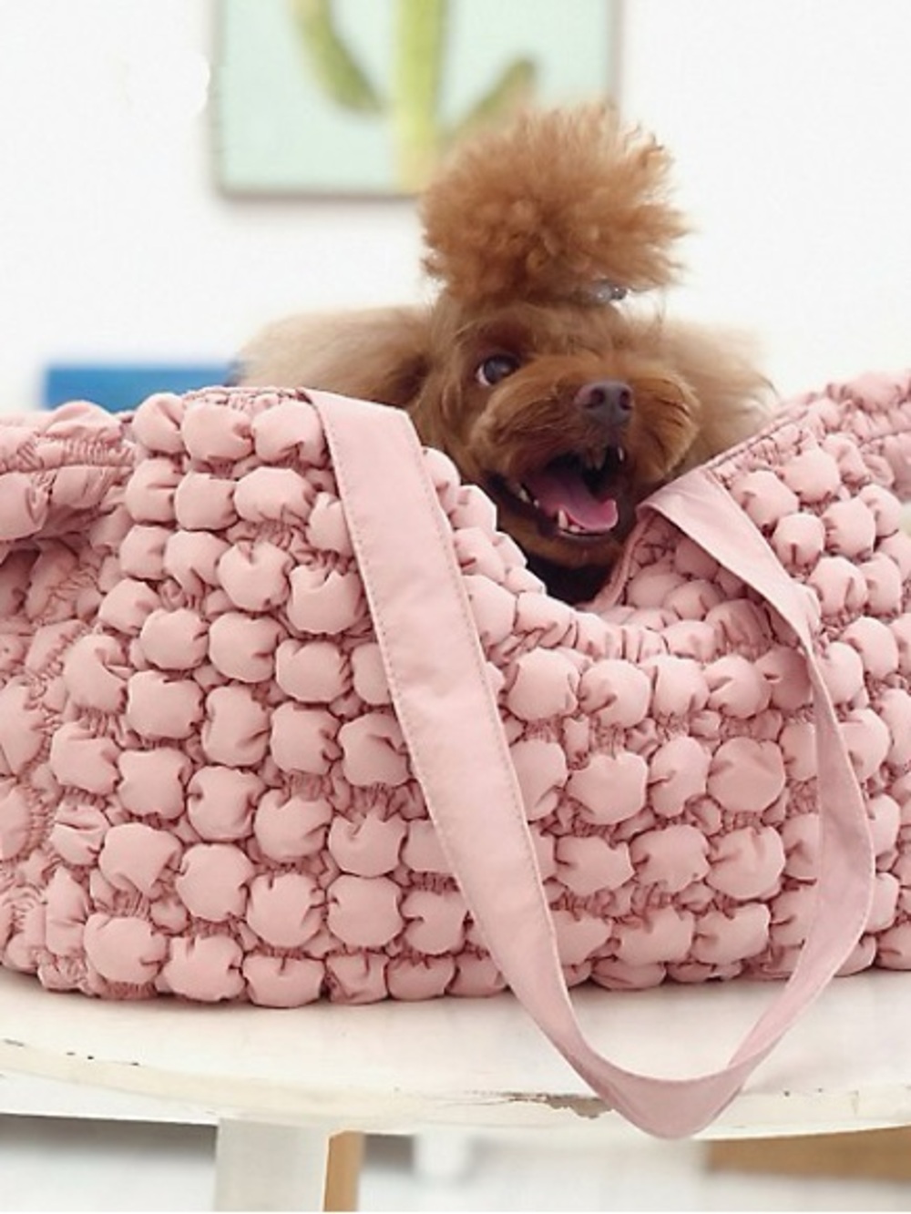 Pet Life Bubble Vogue Ultra-Plush Fashion Designer Pet Carrier Pink